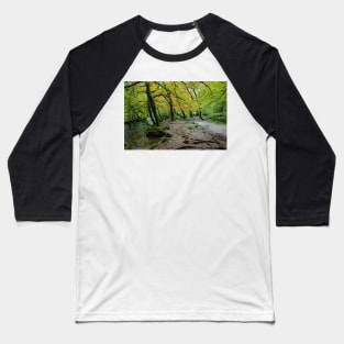 Autumn Golitha falls walk Baseball T-Shirt